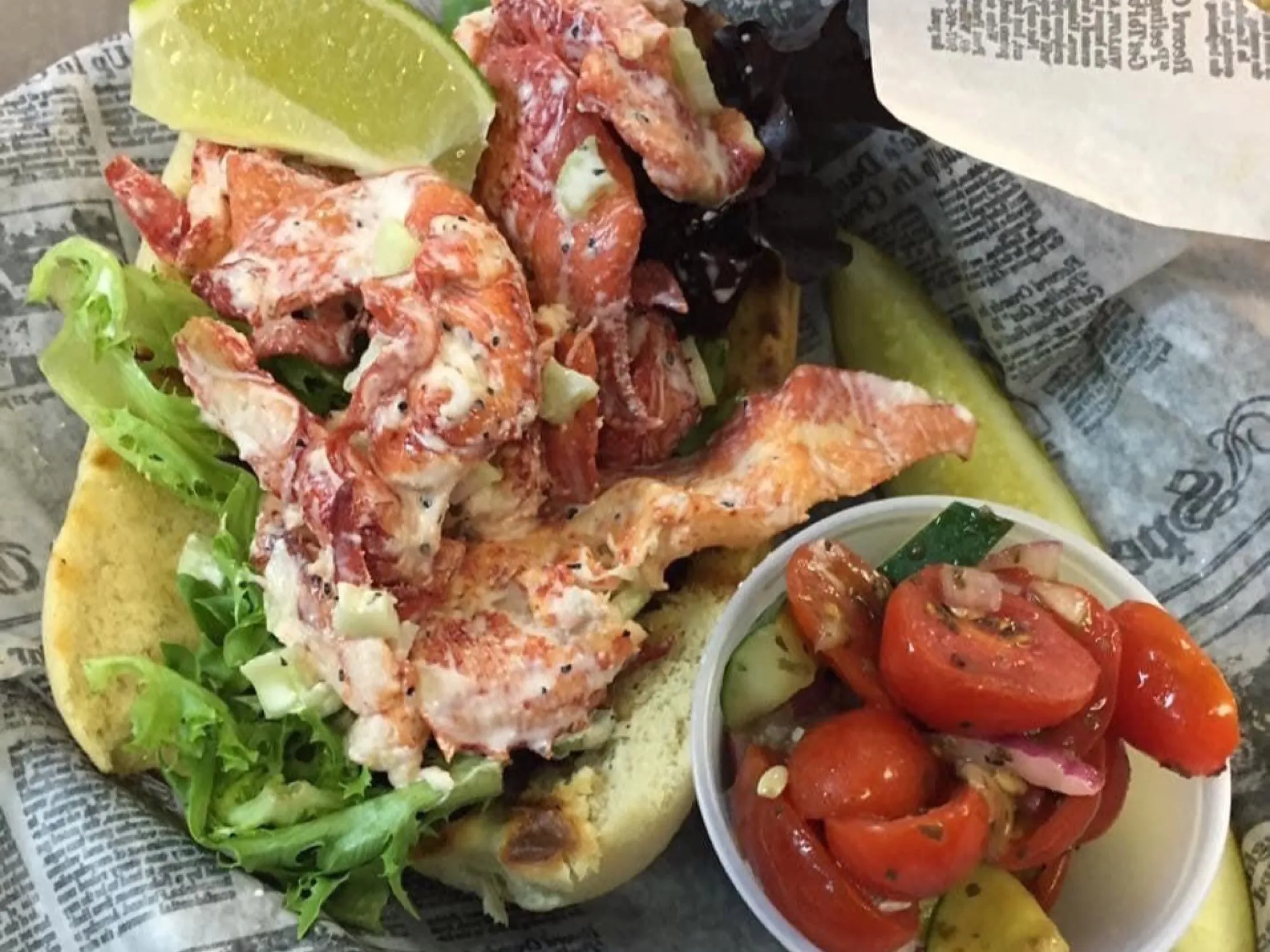 Counter selection at Happy Clams & Hams