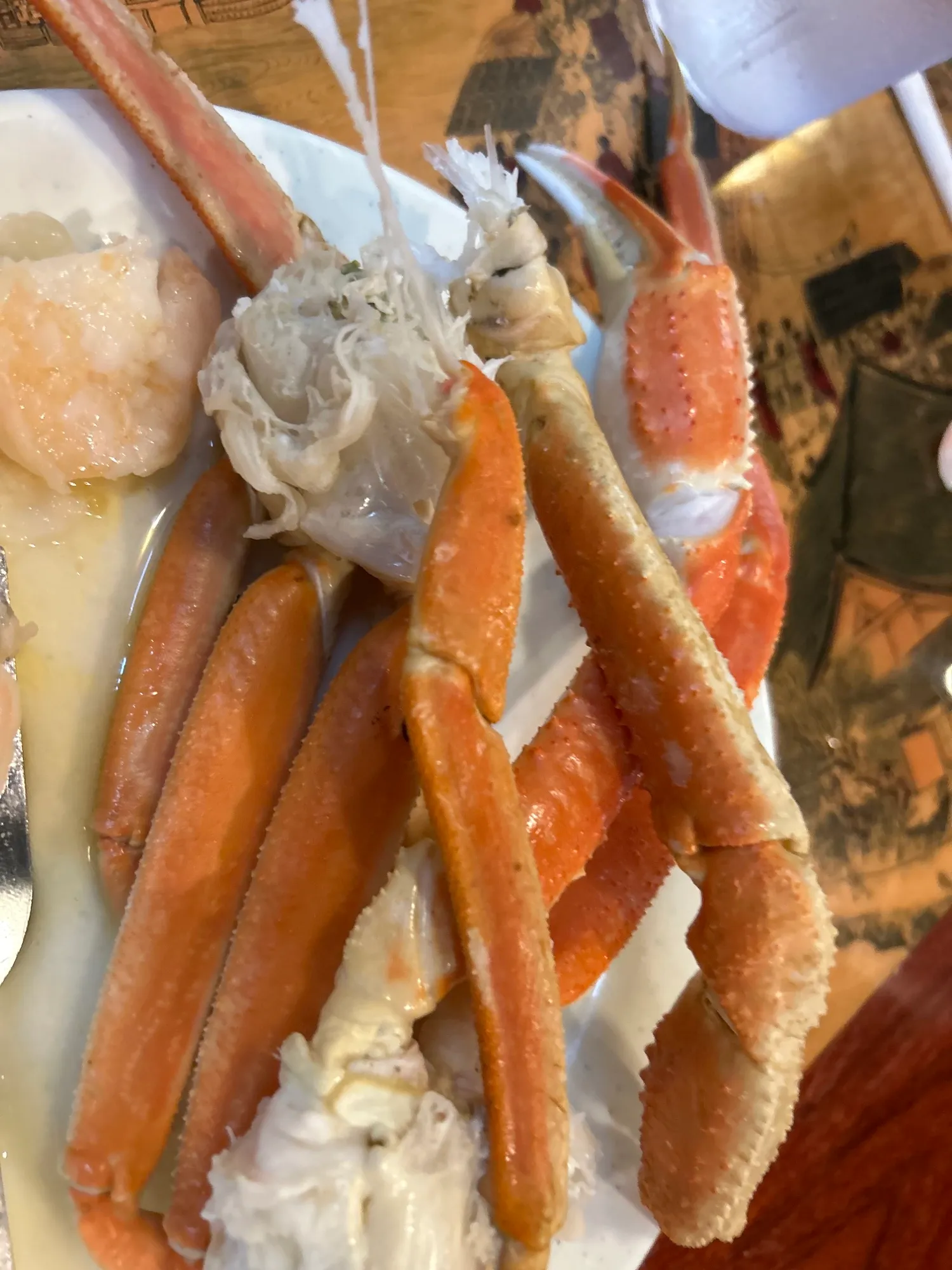 Seafood plate from the kitchen